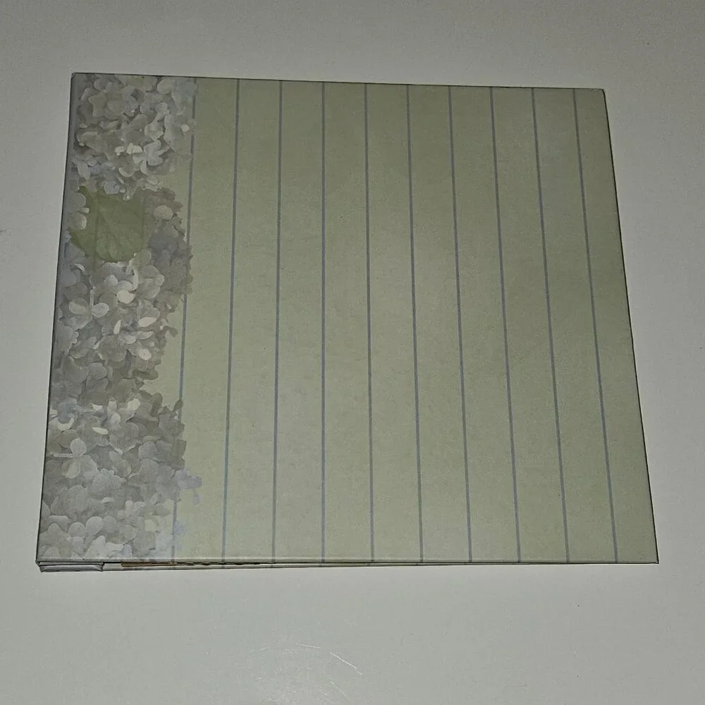 Century Int'l 8x8 Scrapbook Album Green Floral + 10 Refill Sheets NEVER USED